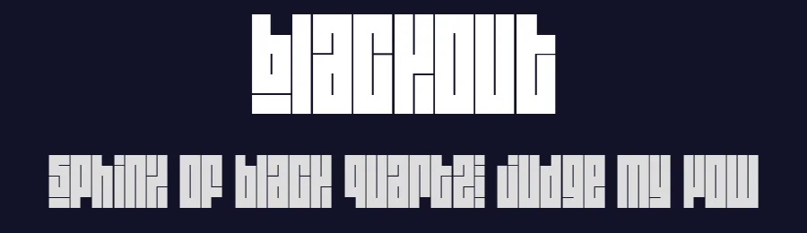 Blackout by Dharma Type — Display Font — thumbnail 2
