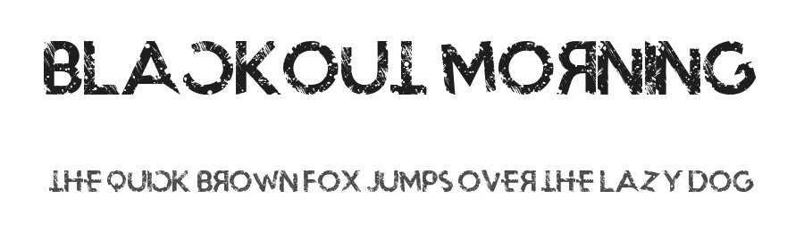 Blackout Morning by darkoarts — Decorative Font