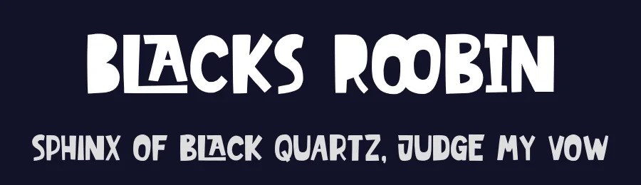 Blacks Roobin by Garisman Studio — Decorative Font — thumbnail 2