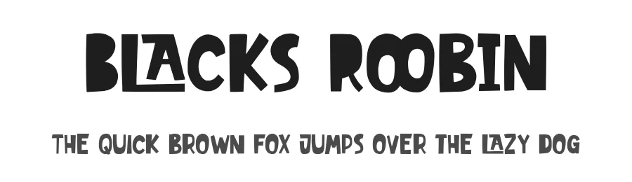 Blacks Roobin by Garisman Studio — Decorative Font