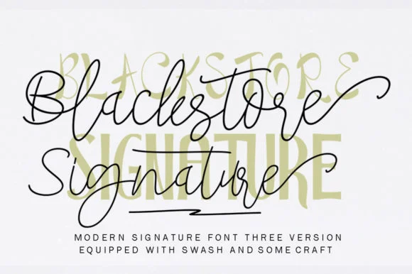 Blackstore Signature Font by Shape Studio β Script Handwritten Font