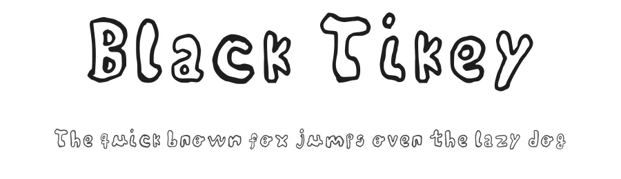 Black Tikey by Thiago Mariano (E Se Fosse no Brasil?) — Decorative Font