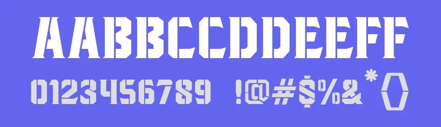 Blacktroops Stencil by Mikrojihad Typography — Decorative Font — thumbnail 3