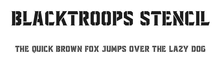Blacktroops Stencil