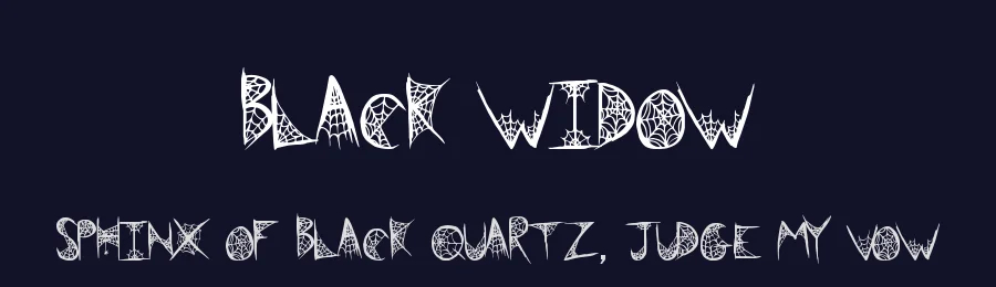 Black Widow by Xerographer Fonts — Decorative Font — thumbnail 2