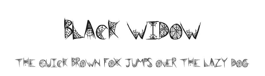 Black Widow by Xerographer Fonts — Decorative Font