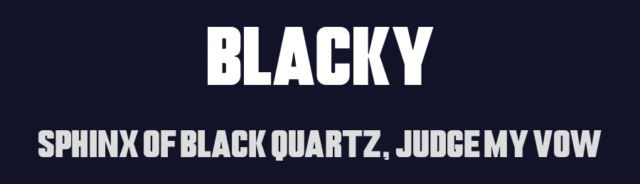 Blacky by Trotoart — Sans Serif Font — thumbnail 2