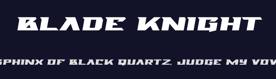 Blade Knight by MaknaStudio — Display Font — thumbnail 2