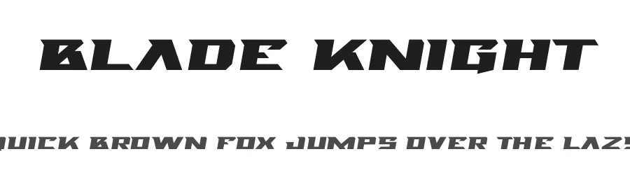 Blade Knight by MaknaStudio — Display Font