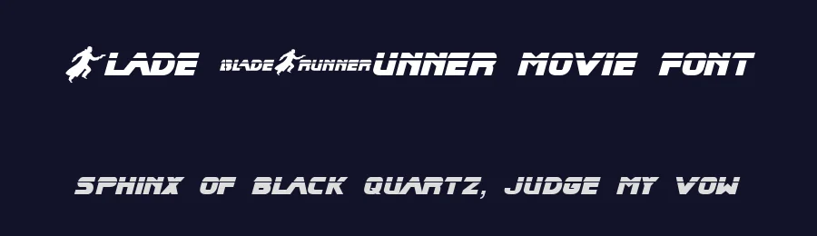 Blade Runner Movie Font by Phil Steinschneider — Display Font — thumbnail 2