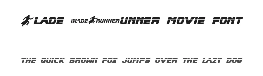 Blade Runner Movie Font by Phil Steinschneider — Display Font