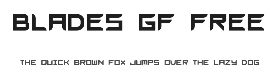 Blades GF Free by Grayfire Fonts — Display Font