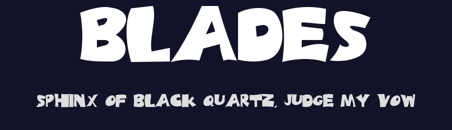 Blades — Decorative Font — thumbnail 2