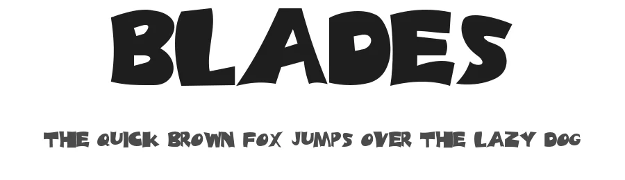Blades — Decorative Font