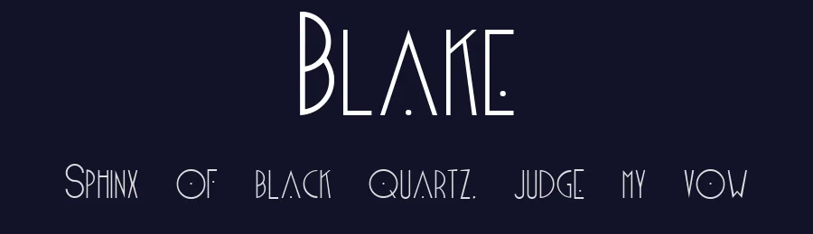 Blake — Decorative Font — thumbnail 2