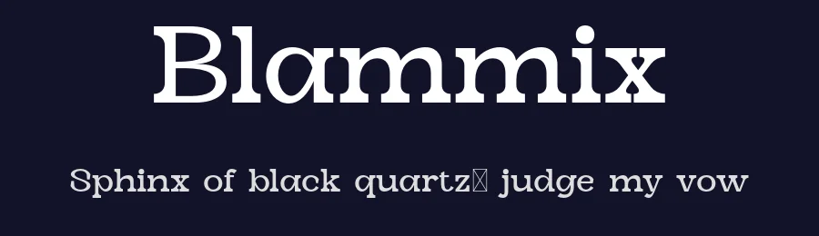 Blammix by Portograph Studio — Serif Font — thumbnail 2