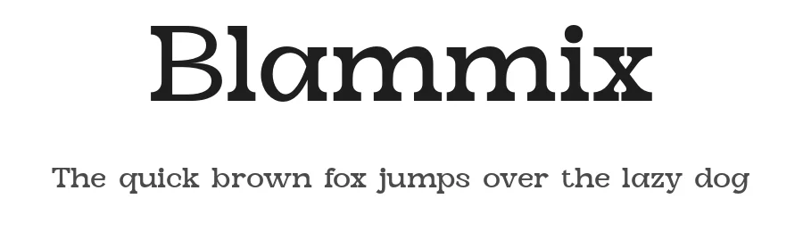 Blammix by Portograph Studio — Serif Font