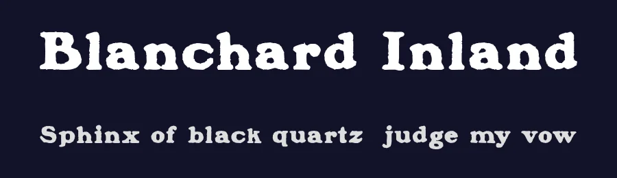 Blanchard Inland by Intellecta Design — Decorative Font — thumbnail 2