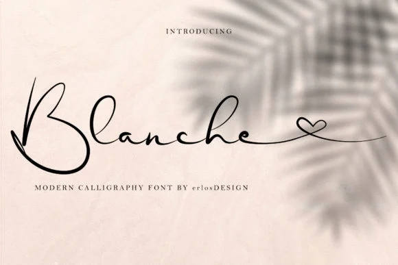 Blanche Font by erlosDESIGN by erlosDESIGN — Script Handwritten Font