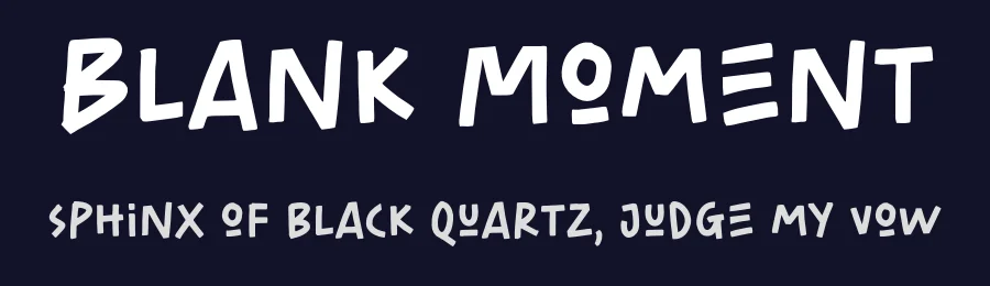 Blank Moment by Saridezra — Decorative Font — thumbnail 2