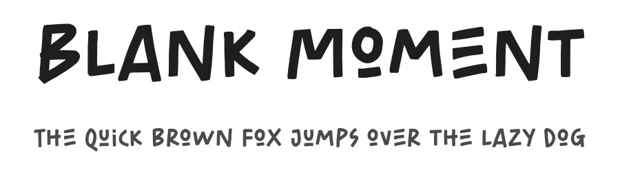 Blank Moment by Saridezra — Decorative Font