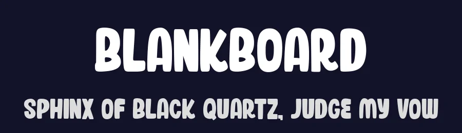 Blankboard by Kurnia Setyadi — Decorative Font — thumbnail 2