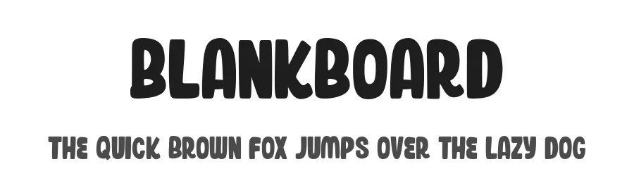Blankboard by Kurnia Setyadi — Decorative Font