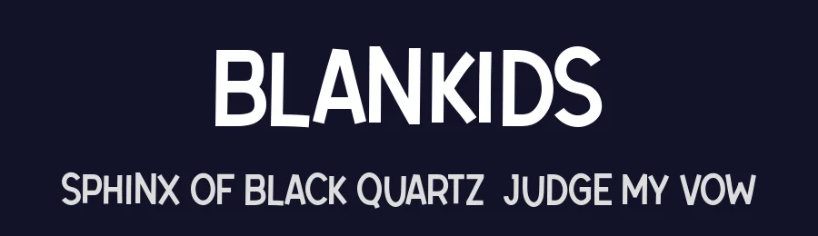 Blankids by Hanna Bie — Decorative Font — thumbnail 2