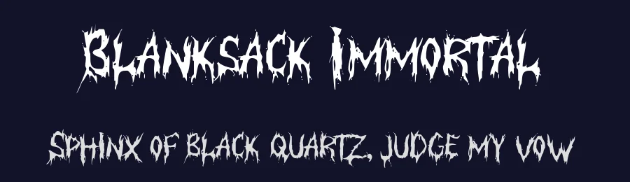 Blanksack Immortal by Lettersiro Studio — Decorative Font — thumbnail 2