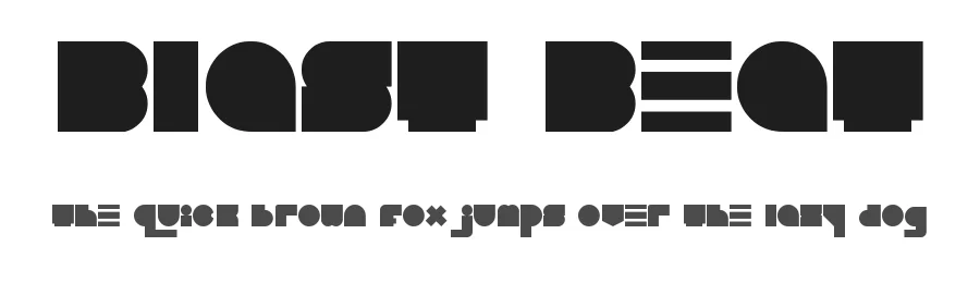 Blast Beat by Dirt2.com - SickCapital — Display Font