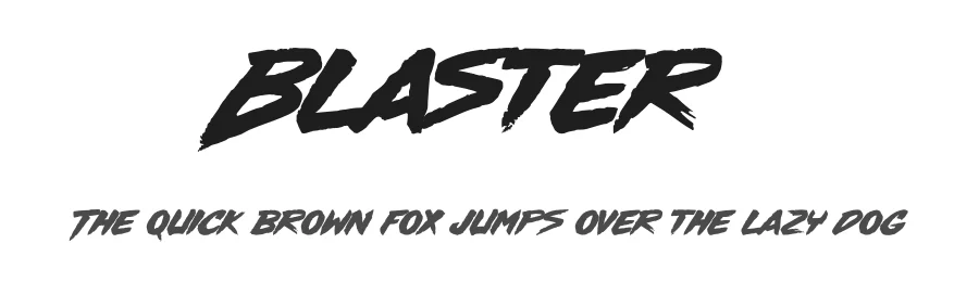 Blaster by Indieground Design β Script Handwritten Font