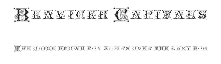 Blavicke Capitals by Paul Lloyd β Decorative Font