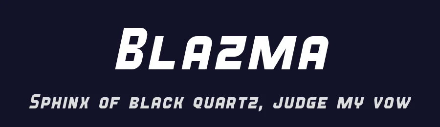 Blazma by GGBotNet — Sans Serif Font — thumbnail 2