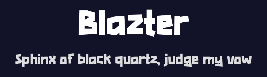 Blazter by Pinisiart — Decorative Font — thumbnail 2