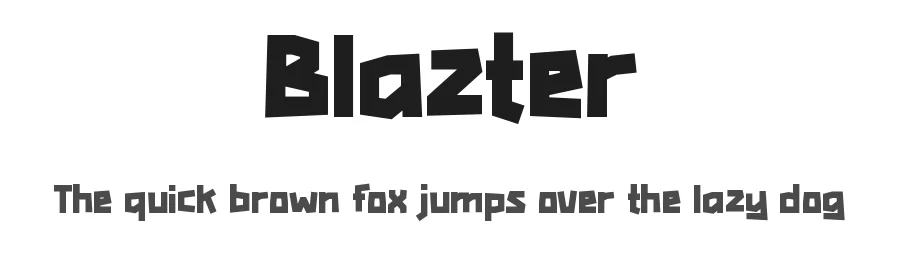 Blazter by Pinisiart — Decorative Font
