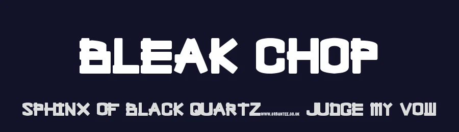Bleak Chop by Blond Foundry — Decorative Font — thumbnail 2