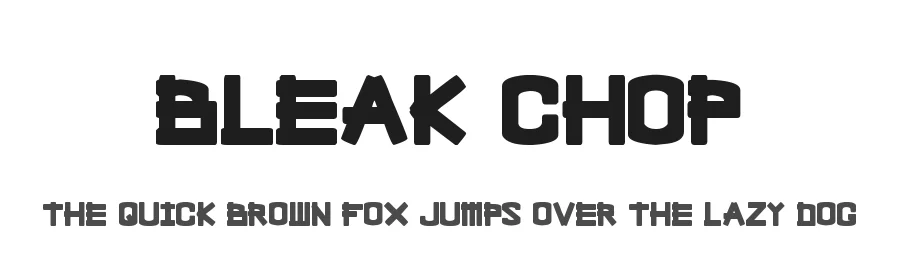 Bleak Chop by Blond Foundry — Decorative Font