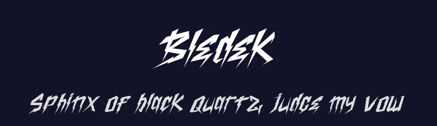 Bledek by Solv Vast — Blackletter Font — thumbnail 2