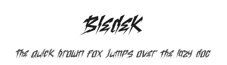 Bledek by Solv Vast β Blackletter Font