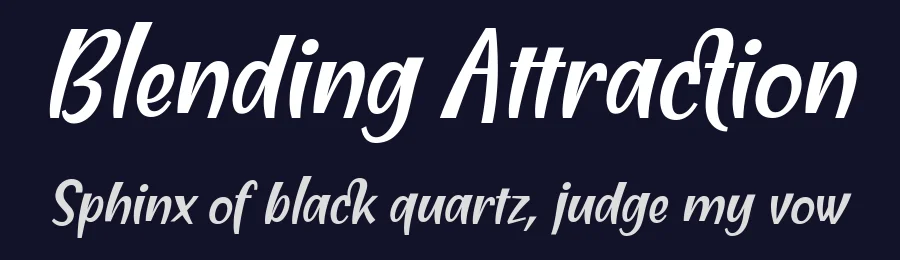 Blending Attraction by 7NTypes — Decorative Font — thumbnail 2