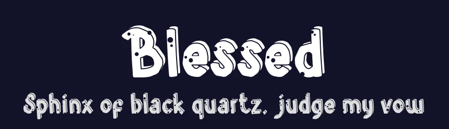 Blessed by Display Studio — Decorative Font — thumbnail 2