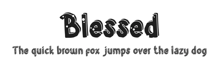 Blessed by Display Studio — Decorative Font