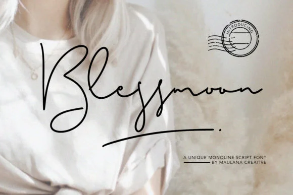 Blessmoon Font by Maulana Creative — Script Handwritten Font