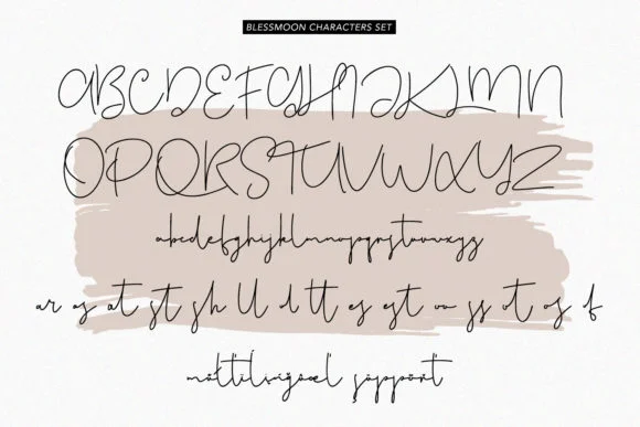 Blessmoon Font by Maulana Creative — Script Handwritten Font — thumbnail 4