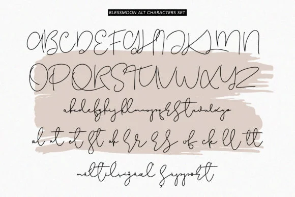 Blessmoon Font by Maulana Creative — Script Handwritten Font — thumbnail 5