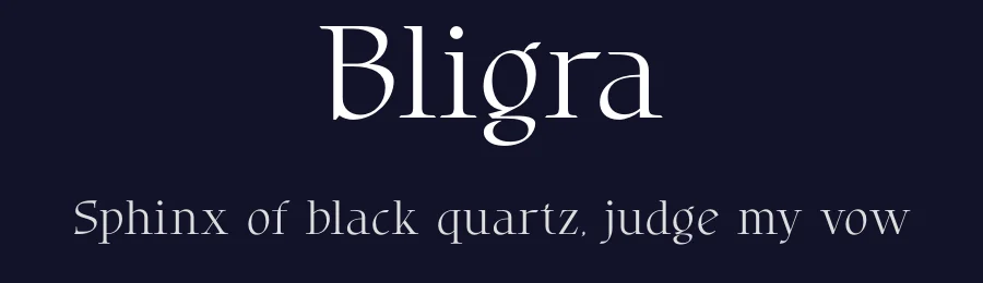 Bligra by BrandSemut — Serif Font — thumbnail 2