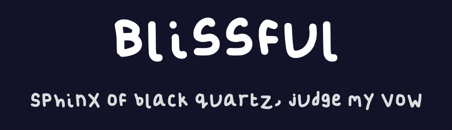 Blissful by Tactical ityy — Script Handwritten Font — thumbnail 2