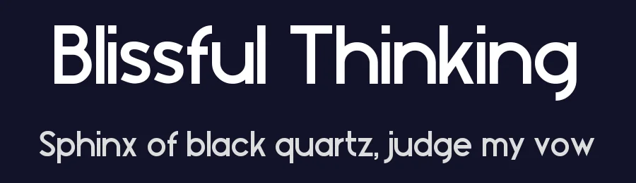 Blissful Thinking by Chequered Ink — Sans Serif Font — thumbnail 2