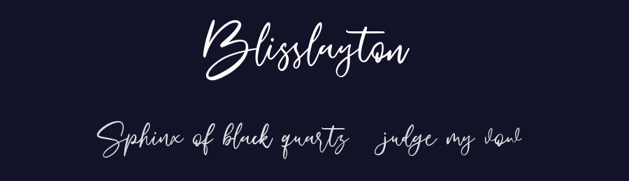 Blisslayton by Maulana Creative — Script Handwritten Font — thumbnail 2