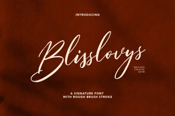 Blisslovys Font by Maulana Creative — Script Handwritten Font
